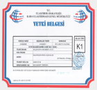 K1 Certificate